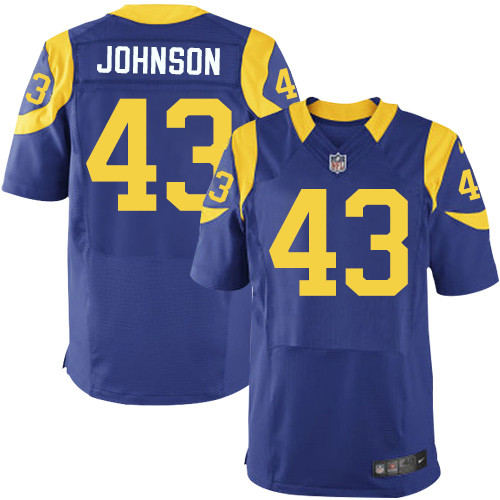Nike Rams Men's #43 John Johnson Stitched Royal Blue Alternate NFL Elite Jersey