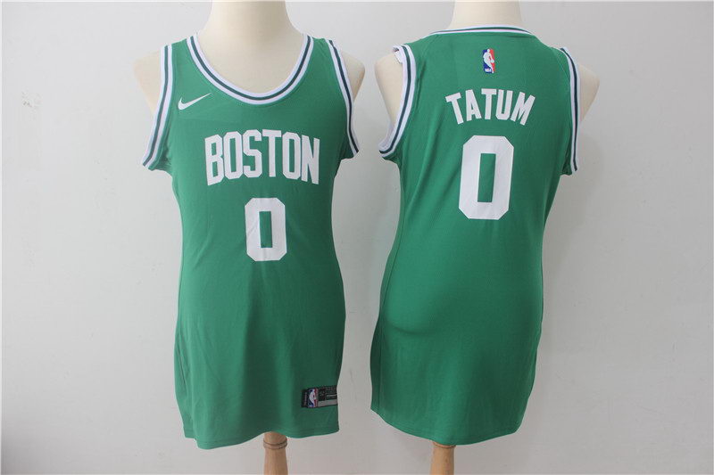 Women Nike  Celtics 0 Jayson Tatum Green Nike Swingman Jersey