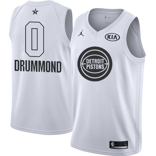 Nike Men's Pistons #0 Andre Drummond White NBA Jordan Swingman 2018 All-Star Game Jersey