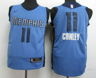Nike Memphis Grizzlies #11 Mike Conley New Light Blue 2017-2018 Men's Swingman Stitched NBA Jersey