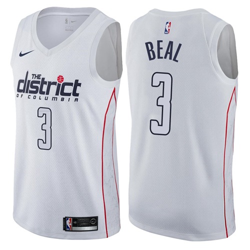 Nike Washington Wizards #3 Bradley Beal White Men's NBA Swingman City Edition Jersey