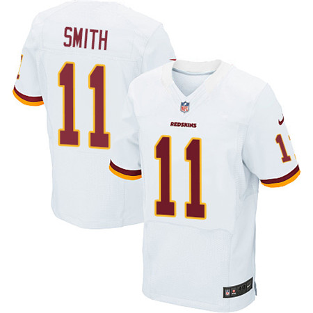 Nike Washington Redskins #11 Alex Smith Burgundy White Men's Stitched NFL 80TH Throwback Elite Jersey