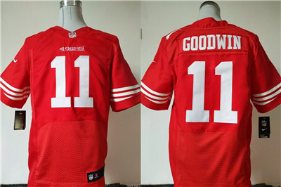 Nike San Francisco 49ers #11 Marquise Goodwin Red Men's Stitched NFL Elite Jersey