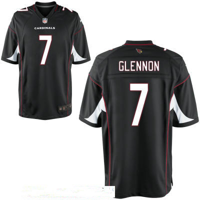 Men's Arizona Cardinals #7 Mike Glennon Black Stitched NFL Nike Elite Jersey