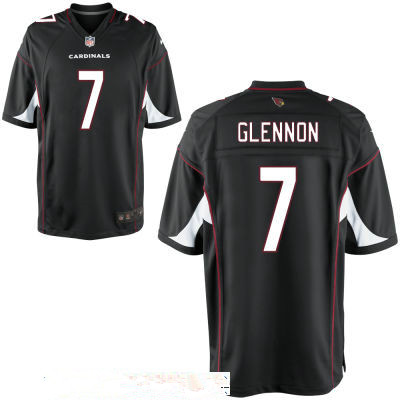 Men's Arizona Cardinals #7 Mike Glennon Black Stitched NFL Nike Game Jersey