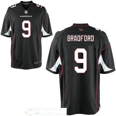 Men's Arizona Cardinals #9 Sam Bradford Black Stitched NFL Nike Game Jersey