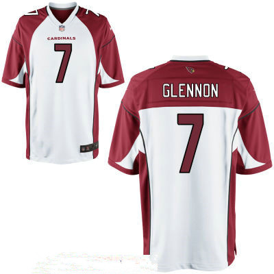 Men's Arizona Cardinals #7 Mike Glennon White Stitched NFL Nike Game Jersey