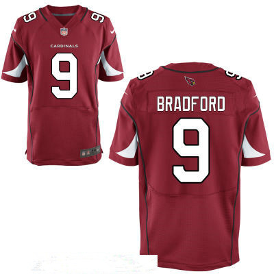 Men's Arizona Cardinals #9 Sam Bradford Red Stitched NFL Nike Elite Jersey