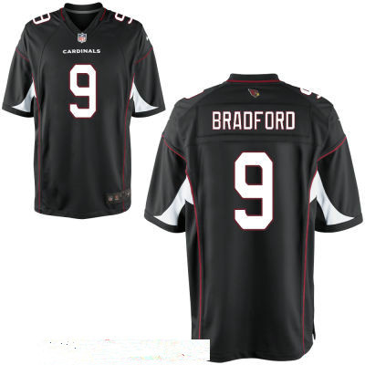 Men's Arizona Cardinals #9 Sam Bradford Black Stitched NFL Nike Elite Jersey