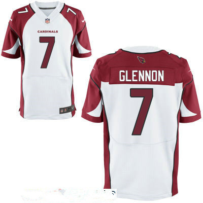 Men's Arizona Cardinals #7 Mike Glennon White Stitched NFL Nike Elite Jersey