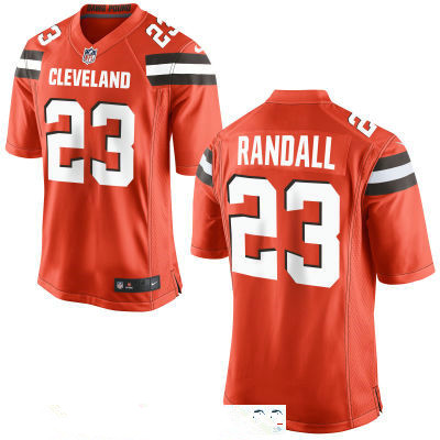 Men's Cleveland Browns #23 Damarious Randall Orange Stitched NFL Nike Game Jersey