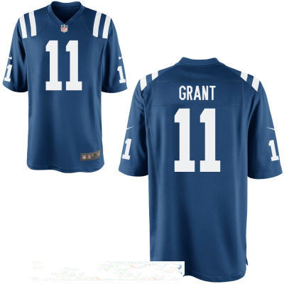 Men's Indianapolis Colts #11 Ryan Grant Royal Blue Stitched NFL Nike Game Jersey