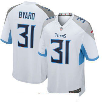 Men's Tennessee Titans #31 Kevin Byard White New 2018 Nike Game Jersey