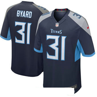 Men's Tennessee Titans #31 Kevin Byard Navy New 2018 Nike Game Jersey