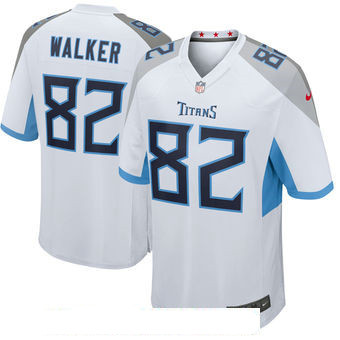 Men's Tennessee Titans #82 Delanie Walker White New 2018 Nike Game Jersey