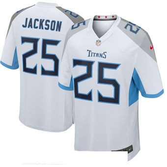 Men's Tennessee Titans #25 Adoree' Jackson White New 2018 Nike Game Jersey