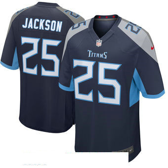 Men's Tennessee Titans #25 Adoree' Jackson Navy New 2018 Nike Game Jersey