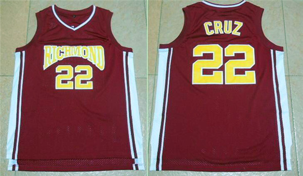 Richmond Oilers 22 Timo Cruz Home Coach Carter Stitched Movie Jersey