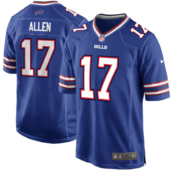 Nike Bills 17 Josh Allen Royal Youth 2018 Draft Pick Game Jersey