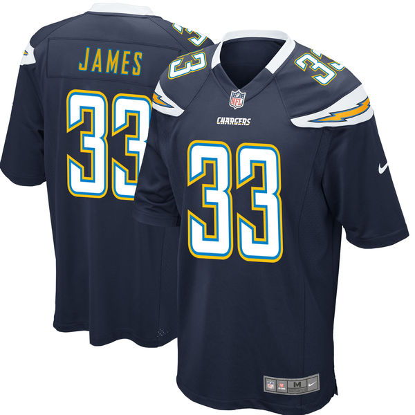 Nike Los Angeles Chargers #33 Derwin James 2018 NFL Draft Pick Navy Blue Elite Jersey