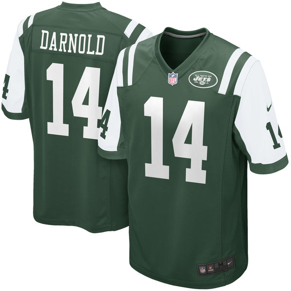 Nike New York Jets #14 Sam Darnold 2018 NFL Draft Pick Green Elite Jersey
