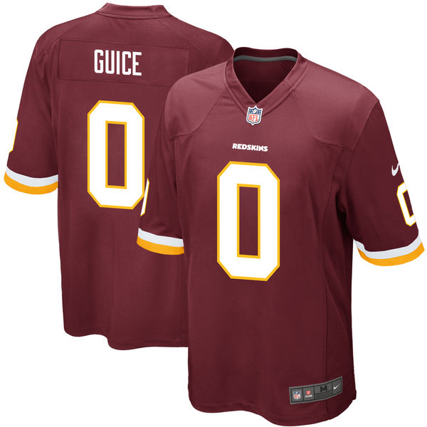 Nike Washington Redskins #0 Derrius Guice 2018 NFL Draft Pick Red Elite Jersey