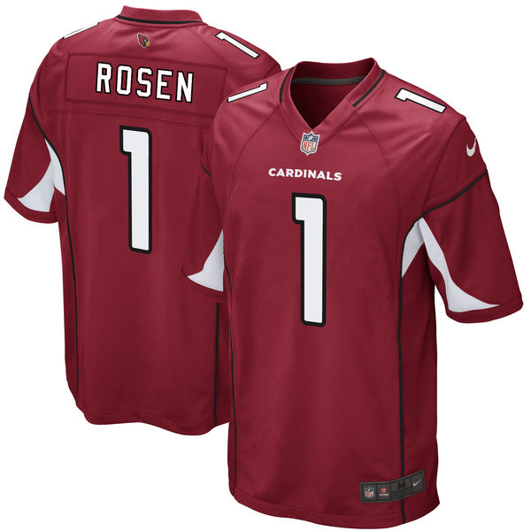 Nike Arizona Cardinals #1 Josh Rosen 2018 NFL Draft Pick Red Elite Jersey