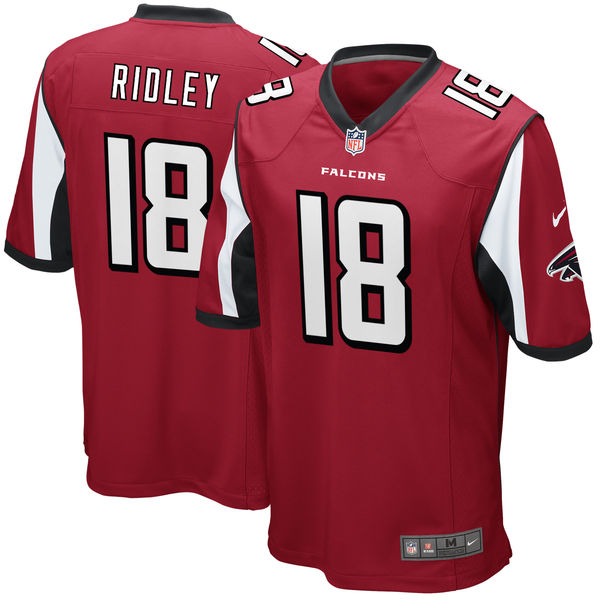 Nike Atlanta Falcons #18 Calvin Ridley 2018 NFL Draft Pick Red Elite Jersey