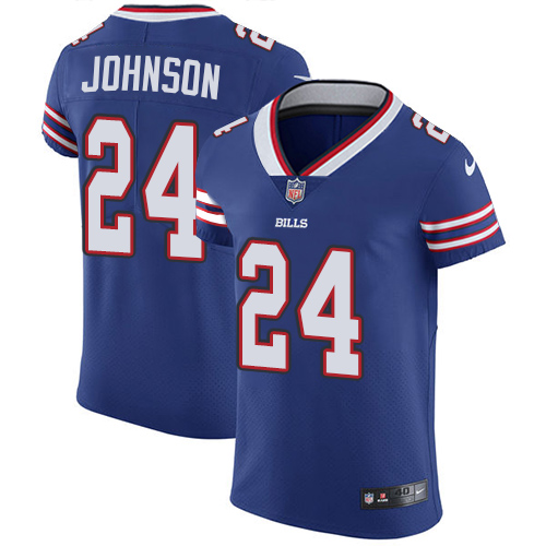 Nike Buffalo Bills #24 Royal Blue Taron Johnson Team Color Men's Stitched NFL Vapor Untouchable Elite Jersey