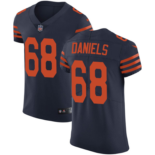 Nike Chicago Bears Men's Stitched NFL Vapor Untouchable Elite #68 James Daniels Navy Blue Alternate Jersey
