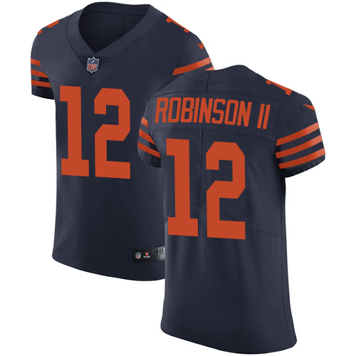 Nike Chicago Bears Men's Stitched NFL Vapor Untouchable Elite #12 Allen Robinson II Navy Blue Alternate Jersey
