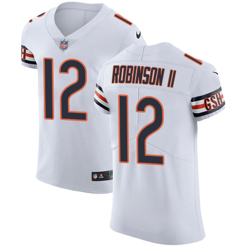 Nike Chicago Bears Men's Stitched NFL Vapor Untouchable Elite #12 Allen Robinson II White Jersey
