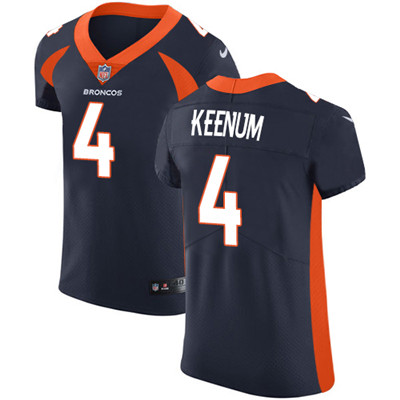 Nike Denver Broncos #4 Case Keenum Alternate Men's Stitched NFL Vapor Untouchable Elite Navy Blue Jersey