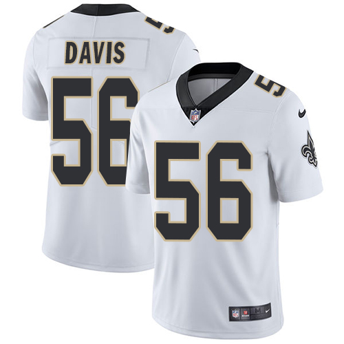 Nike New Orleans Saints Men's Stitched NFL Vapor Untouchable Limited #56 DeMario Davis White Jersey