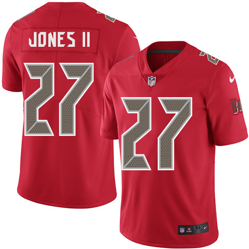 Nike Tampa Bay Buccaneers Men's Stitched NFL Limited Rush #27 Ronald Jones II Red Jersey