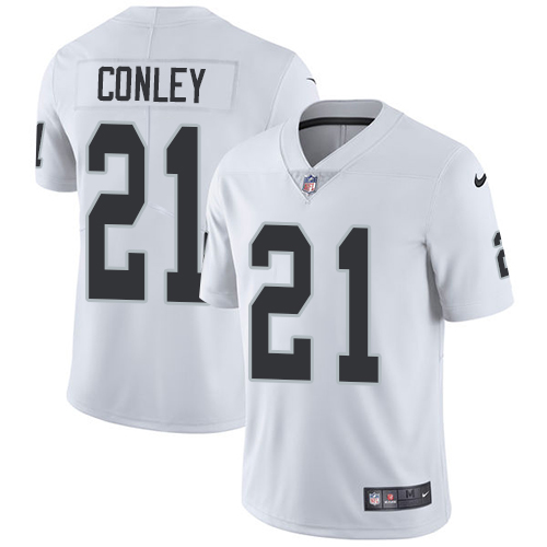 Nike Oakland Raiders Men's Stitched NFL Vapor Untouchable Limited #21 Gareon Conley White Jersey