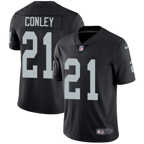 Nike Oakland Raiders Men's Stitched NFL Vapor Untouchable Limited #21 Gareon Conley Black Team Color Jersey