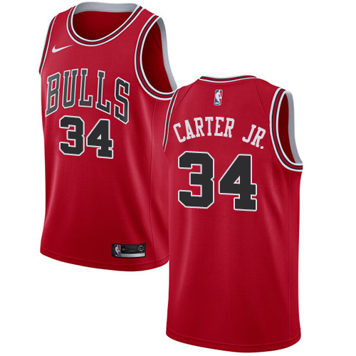 Men's Chicago Bulls #34 Wendell Carter Jr. Red Nike NBA Swingman Association Edition Jersey