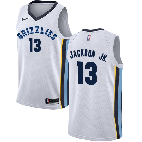 Men's Memphis Grizzlies #13 Jaren Jackson Jr. White Nike NBA Swingman Statement Edition Jersey