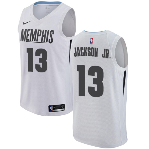 Men's Memphis Grizzlies #13 Jaren Jackson Jr. White Nike NBA Swingman City Edition Jersey