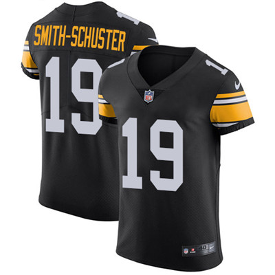 Men's Steelers #19 JuJu Smith-Schuster Black Alternate Stitched Nike NFL Vapor Untouchable Elite Jersey