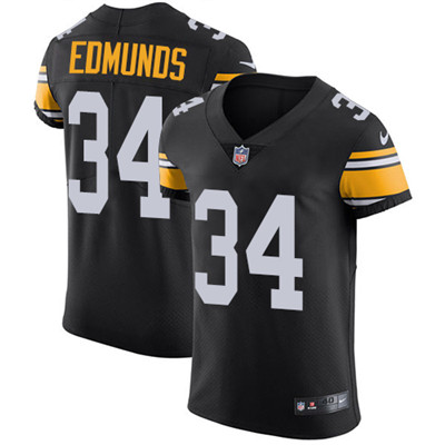 Men's Steelers #34 Terrell Edmunds Black Alternate Stitched Nike NFL Vapor Untouchable Elite Jersey