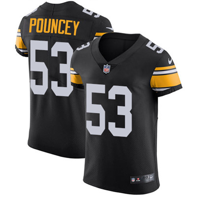 Men's Steelers #53 Maurkice Pouncey Black Alternate Stitched Nike NFL Vapor Untouchable Elite Jersey