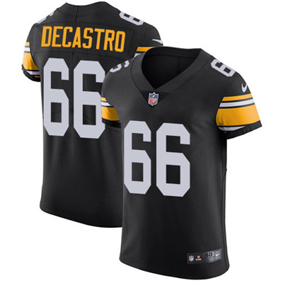 Men's Steelers #66 David DeCastro Black Alternate Stitched Nike NFL Vapor Untouchable Elite Jersey