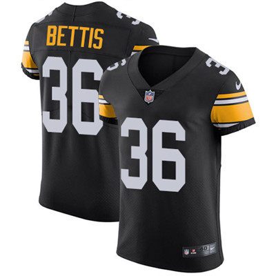 Men's Steelers #36 Jerome Bettis Black Alternate Alternate Stitched Nike NFL Vapor Untouchable Elite Jersey