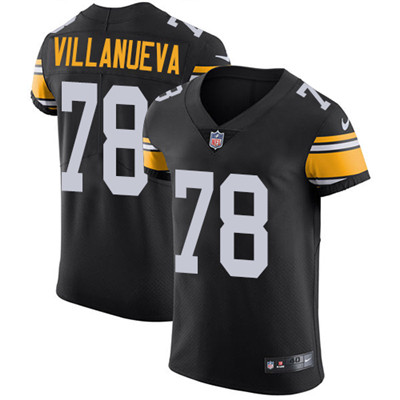 Men's Steelers #78 Alejandro Villanueva Black Alternate Stitched Nike NFL Vapor Untouchable Elite Jersey