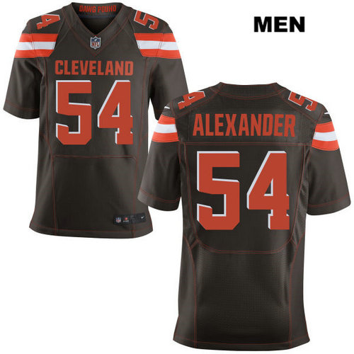 Nike Cleveland Browns #54 Dominique Alexander Brown Stitched Men's NFL Elite Jersey