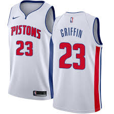 Nike Detroit Pistons #23 Blake Griffin White Men's NBA Swingman Association Edition Jersey