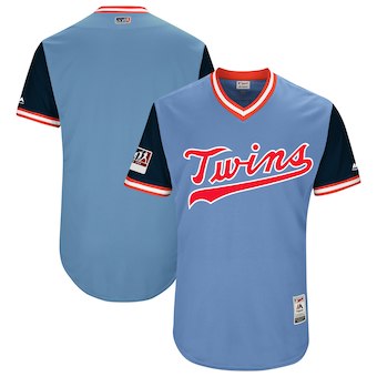 Minnesota Twins Blank Majestic Light Blue 2018 Players' Weekend Authentic Jersey