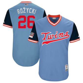 Minnesota Twins 26 Max Kepler Rozycki Majestic Light Blue 2018 Players' Weekend Authentic Jersey